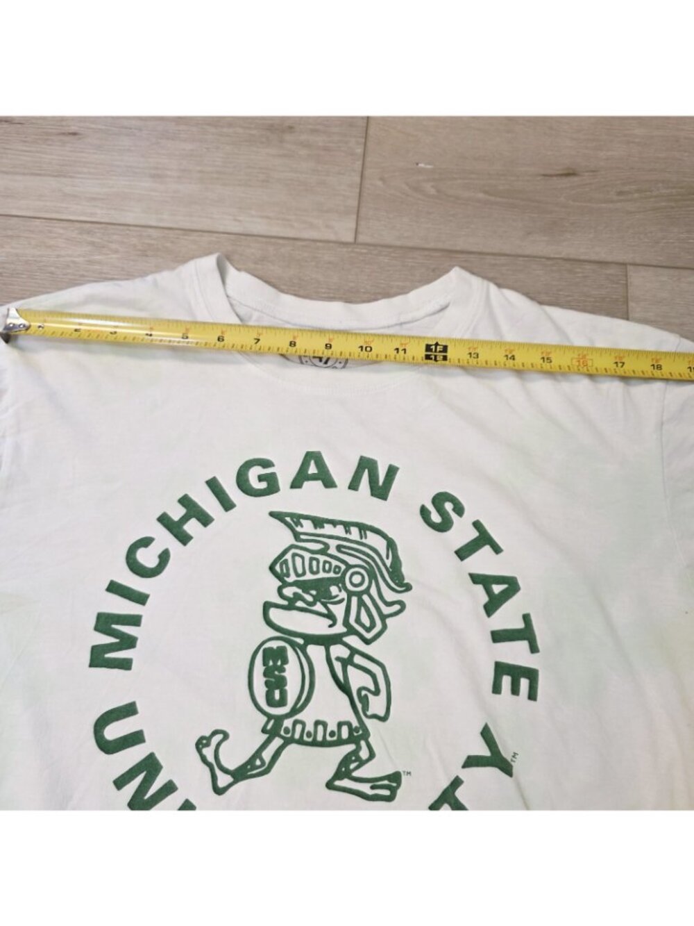 Michigan State Spartans MSU Short Sleeve Forty Seven Brand Cotton Shirt Sz XL - Picture 3 of 5